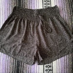 Black Polka Dot Shorts - Shein Curve, Size 2XL.